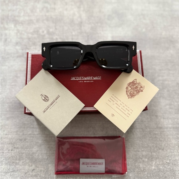 Jacques Marie Mage Black Sunglasses - Picture 7 of 9